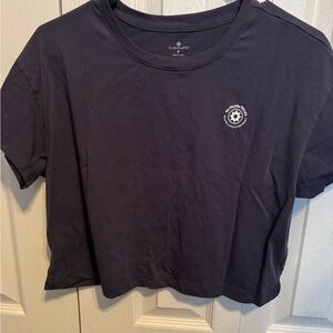 Club Pilates Navy Cropped Tee